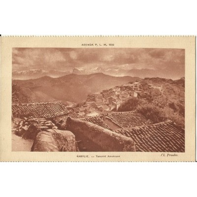 CARTE POSTALE ANCIENNE: ALGERIE, 1930.KABYLIE, TAOURIRT AMOKRANE.