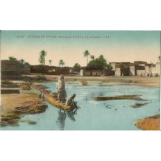 CARTE POSTALE ANCIENNE: ALGERIE, PAYSAGE DU SUD ALGERIEN, années 1910.