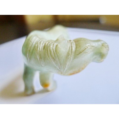 CHINE, CHEVAL EN JADEITE. CHINA, HORSE IN JADEITE