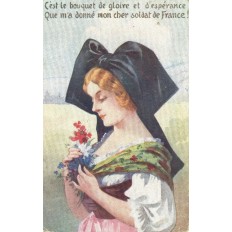 CPA - ALSACE - Serments D'Amour Alsace - Années 1920
