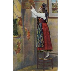 CPA - ALSACE - Tenue Traditionnelle - Colorisée - Années 1910