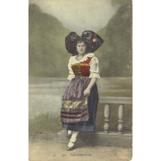 CPA - ALSACE - Tenue Traditionnelle Alsace - Colorisée - Années 1910