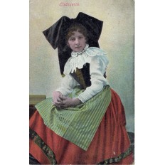 CPA - ALSACE - Tenue Traditionnelle Alsacienne - Colorisée - Années 1910