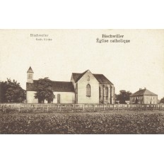 CPA - BISCHWILLER - Église Catholique - Années 1920