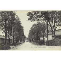 CPA - CAMP d'OBERHOFFEN - L'Allée Centrale - Années 1920
