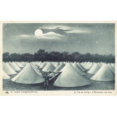 CPA - CAMP d'OBERHOFFEN - La Vie Au Camp - L'Extinction des feux - Années 1920