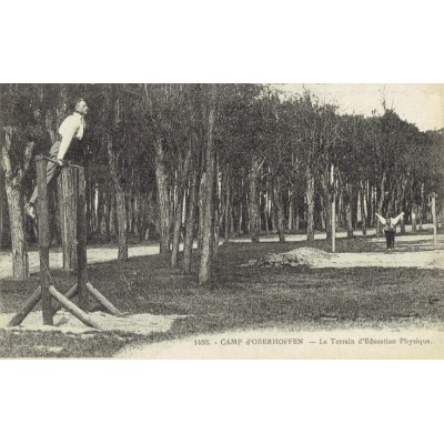 CPA - CAMP d'OBERHOFFEN - Le Terrain D'Education physique - Années 1920