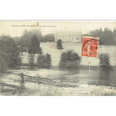 CPA - CHATEAU DU BEC THOMAS - Vue Prise De l'Étang - Années 1910