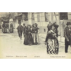 CPA - GEISPOLSHEIM - Retour De La Messe - Années 1900