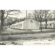 CPA - GRIESHEIM - Les Baraques - Années 1920