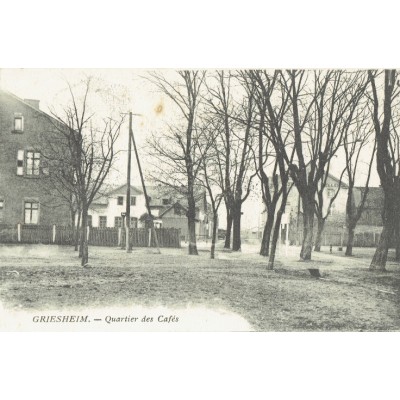 CPA - GRIESHEIM - Quartier Des Cafés - Années 1920