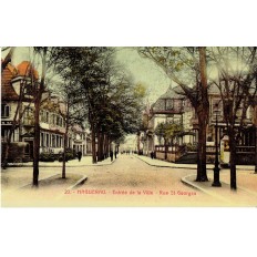 CPA - HAGUENAU - Entrée de la ville - Rue St Georges, Années 1920