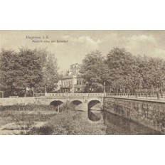 CPA - HAGUENAU - Moderbrücke Am Bahnhof - Année 1918