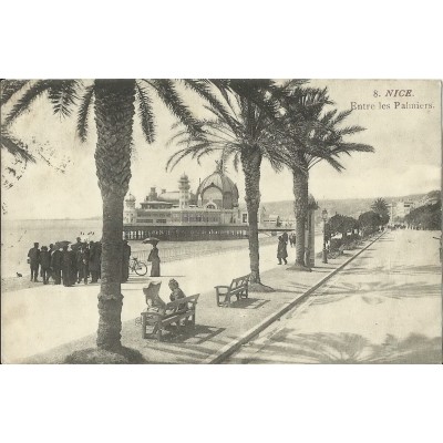 CPA - NICE, ENTRE LES PALMIERS, vers 1910