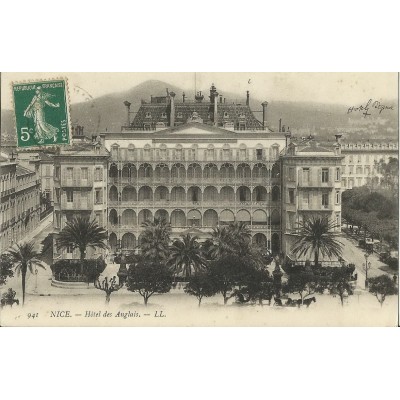 CPA - NICE, HOTEL DES ANGLAIS, Années 1900.