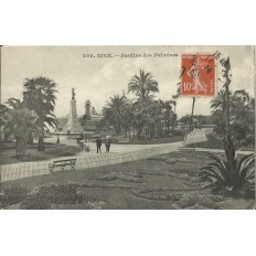 CPA - NICE, JARDINS DES PALMIERS, vers 1910.