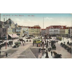 CPA - NICE, LA PLACE MASSENA (Très Animée), Années 1900.