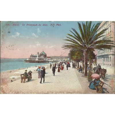 CPA - NICE, LA PROMENADE DU MIDI, Années 1910.