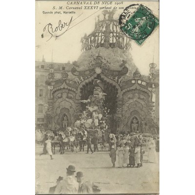 CPA - NICE, LE CARNAVAL DE NICE 1908.