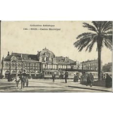 CPA - NICE, Le Casino Municipal, Animée. vers 1900.