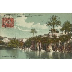 CPA - NICE, LES GROTTES DES NOUVEAUX JARDINS (couleurs), vers 1910.