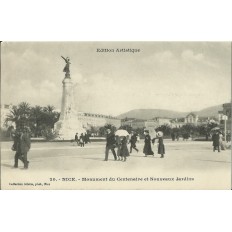 CPA - NICE, MONUMENT DU CENTENAIRE ET NOUVEAUX JARDINS, Années 1900.