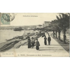 CPA - NICE, PROMENADE DU MIDI, PISSONNERIE, Années 1900.