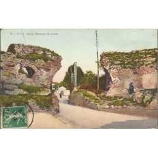 CPA - NICE, RUINES ROMAINES DE CIMIEZ (couleurs), vers 1910.