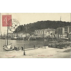 CPA - NICE, UNE VUE DU PORT, vers 1900