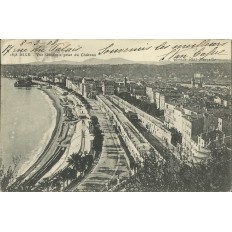 CPA - NICE, VUE GENERALE PRISE DU CHATEAU, Années 1900.