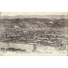 CPA - NICE, VUE GENERALE, LE GRAND HOTEL, vers 1910