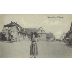 CPA - OBERMODERN - Costume Traditonnel Alsace - Année 1918