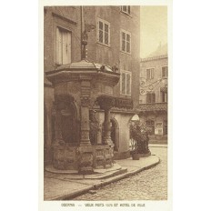 CPA - OBERNAI - Vieux Puits 1579 & Hôtel De Ville - Années 1920