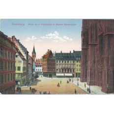 CPA - STRASBOURG - La Cathédrale & La Maison Kammerzell - Années 1930