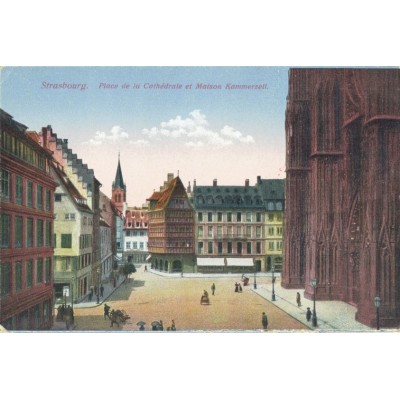 CPA - STRASBOURG - La Cathédrale & La Maison Kammerzell - Années 1930