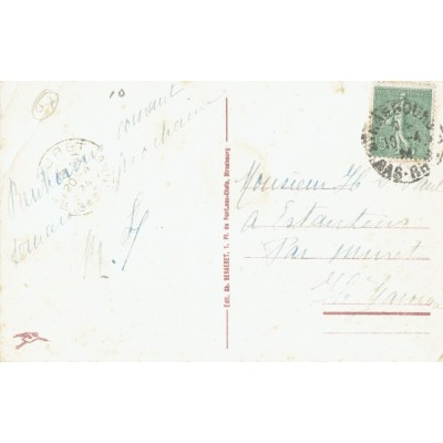 CPA - STRASBOURG - Palais De Justice - Eglise St Pierre Le Jeune - Années 1920