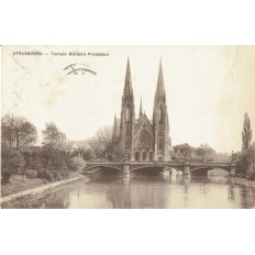 CPA - STRASBOURG - Temple Militaire Protestant - Années 1920