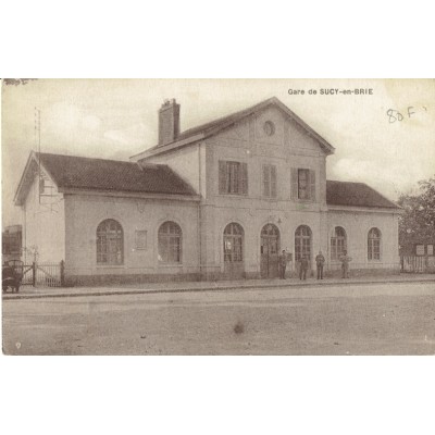 CPA - SUCY EN BRIE - La Gare - Années 1930