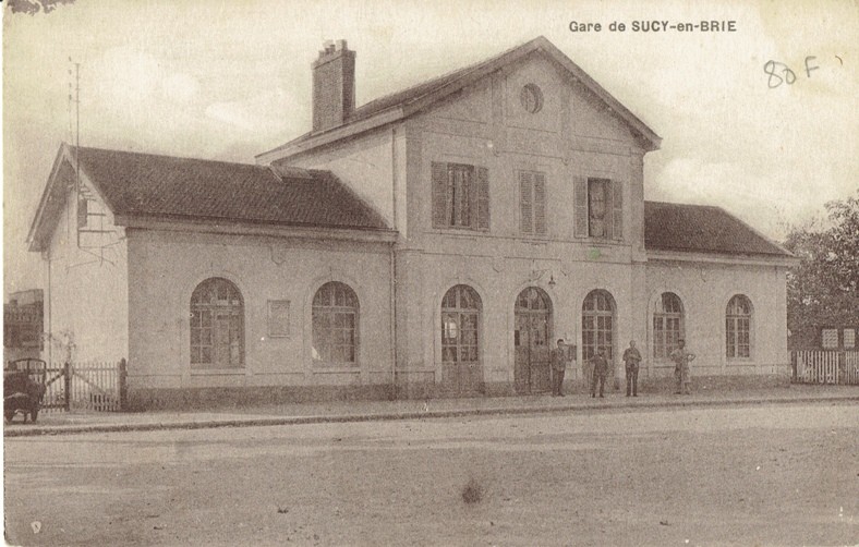 CPA SUCY EN BRIE La Gare Années 1930 CPA SUCY EN BRIE La Gare Années 1930