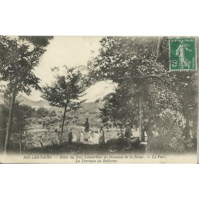 CPA: AIX-LES-BAINS. HOTEL DU BOIS LAMARTINE AU DOMAINE DE LA REINE, ANNEES 1900