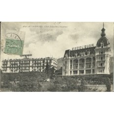CPA: AIX-LES-BAINS. HOTELS SPLENDIDE ET EXCELSIOR. Années 1910.