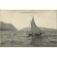 CPA: AIX-LES-BAINS. LE LAC DU BOURGET. vers 1910.