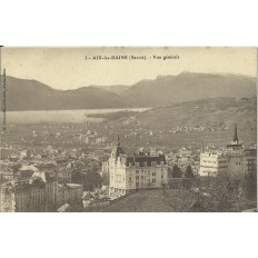 CPA: AIX-LES-BAINS. VUE GENERALE. Années 1910.