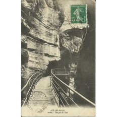 CPA: AIX-LES-BAINS.GORGES DU FIER Années 1910.