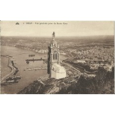 CPA: ALGERIE ANNEES 1920. ORAN, VUE GENERALE PRISE DE SANTA CRUZ.