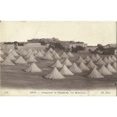 CPA: ALGERIE, ANNEES 1910. ORAN, CAMPEMENT DE L'ESPLANADE, LES MARABOUTS.