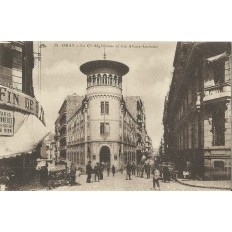 CPA: ALGERIE, ANNEES 1910. ORAN, LA COMPAGNIE ALGERIENNE ET RUE ALSACE-LORRAINE