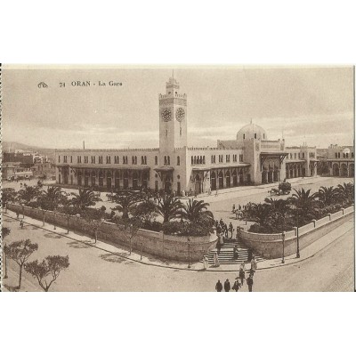 CPA: ALGERIE, ANNEES 1910. ORAN, LA GARE.