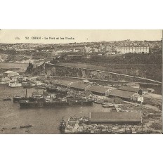 CPA: ALGERIE, ANNEES 1910. ORAN, LE PORT ET LES DOCKS.