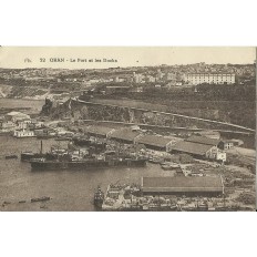 CPA: ALGERIE, ANNEES 1910. ORAN, LE PORT ET LES DOCKS.